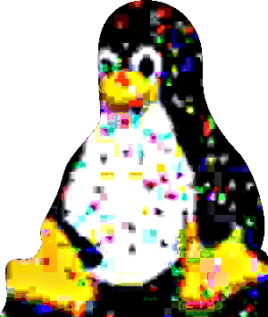Tux, bitcrushed.